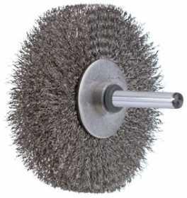BROSSE RONDE S/TIGE FIL ACIER