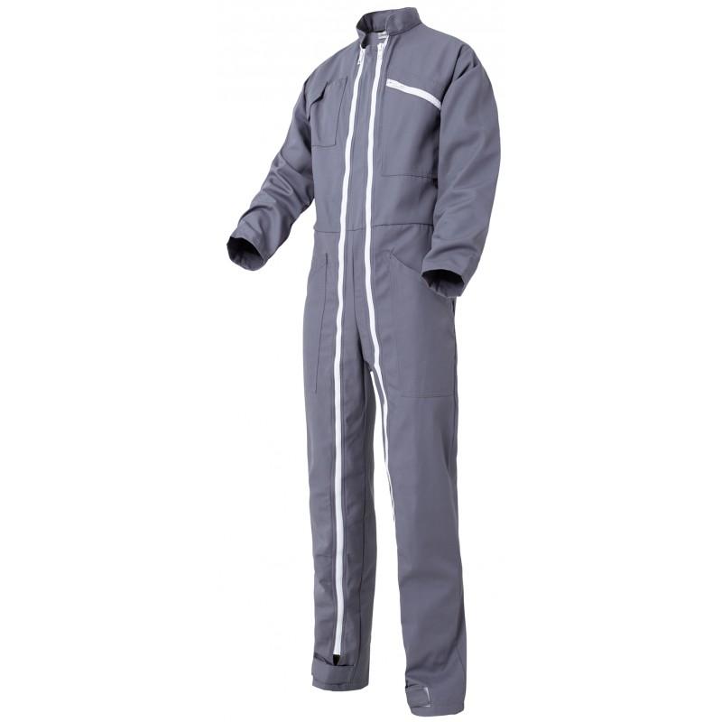 Combinaison Double Glissiére Poly-Coton 245g/m2 Gris