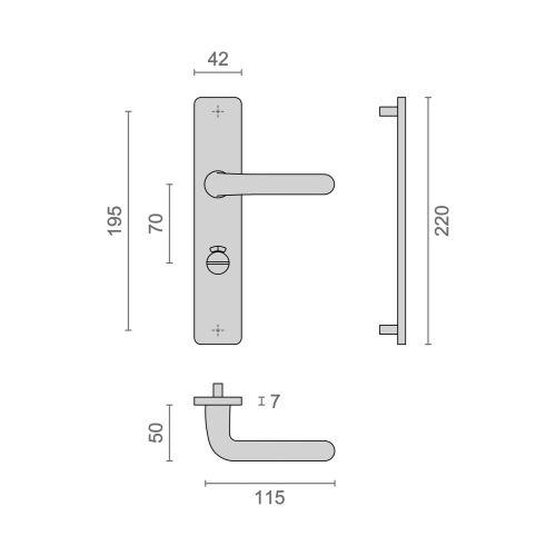 Ensemble sur plaque à condamnation voyant argent - HERACLES XENIA