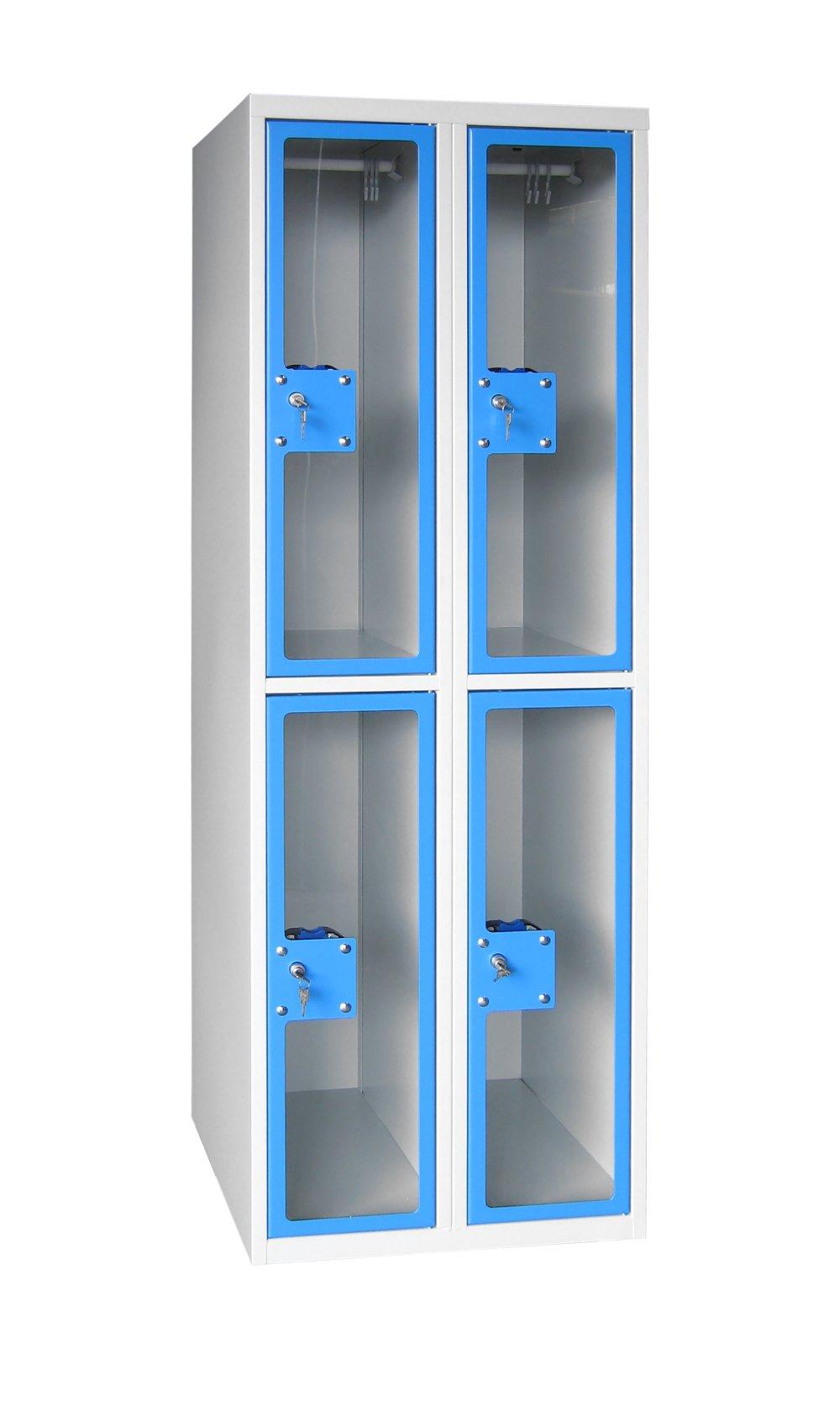 VESTIAIRE MULTICASES MONOBLOC PORTES PLEXI