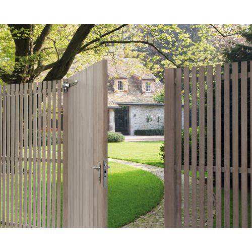 Plaque de propreté entraxe 92 mm aluminium noir 9005 - LOCINOX