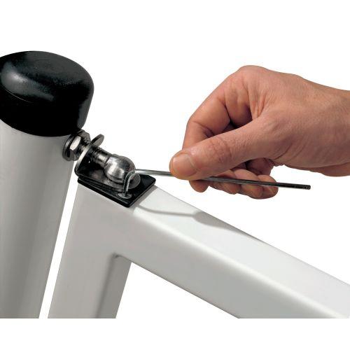 LOCINOX P00009389 paire de charnière à ressort Swing pour portillon 150 mm