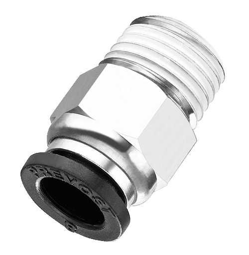 RACCORD AUTOBLOCANT DROIT MALE CONIQUE