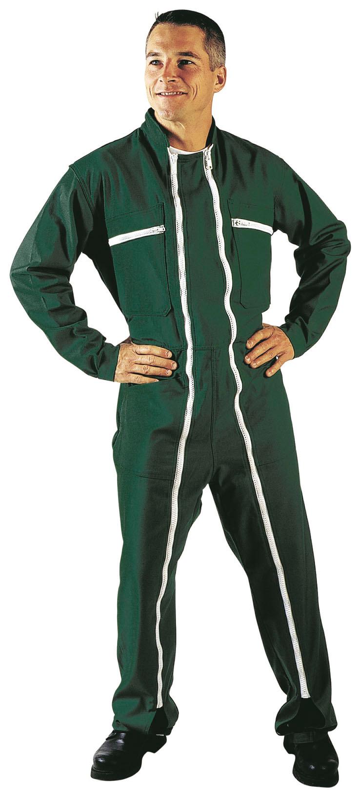 Combinaison Double Glissiére Poly-Coton 245g/m2 Vert US
