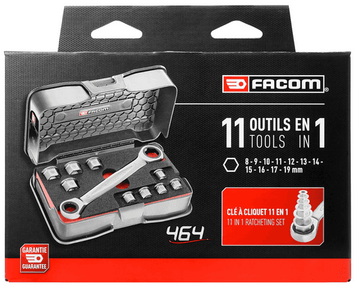 Coffret clé à cliquet en 11 en 1
