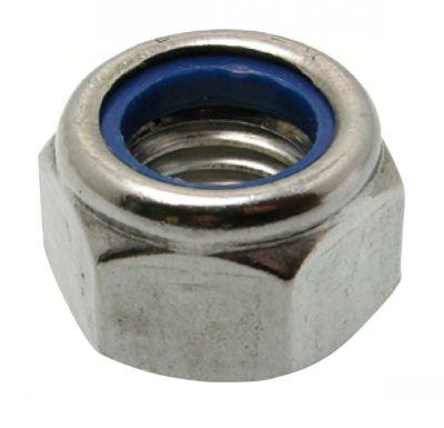 ECROUS IND.INOX A2 BAGUE NYLON