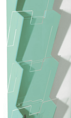 PRESENTOIR MURAL 270 X 1020 6 COMPARTIMENTS