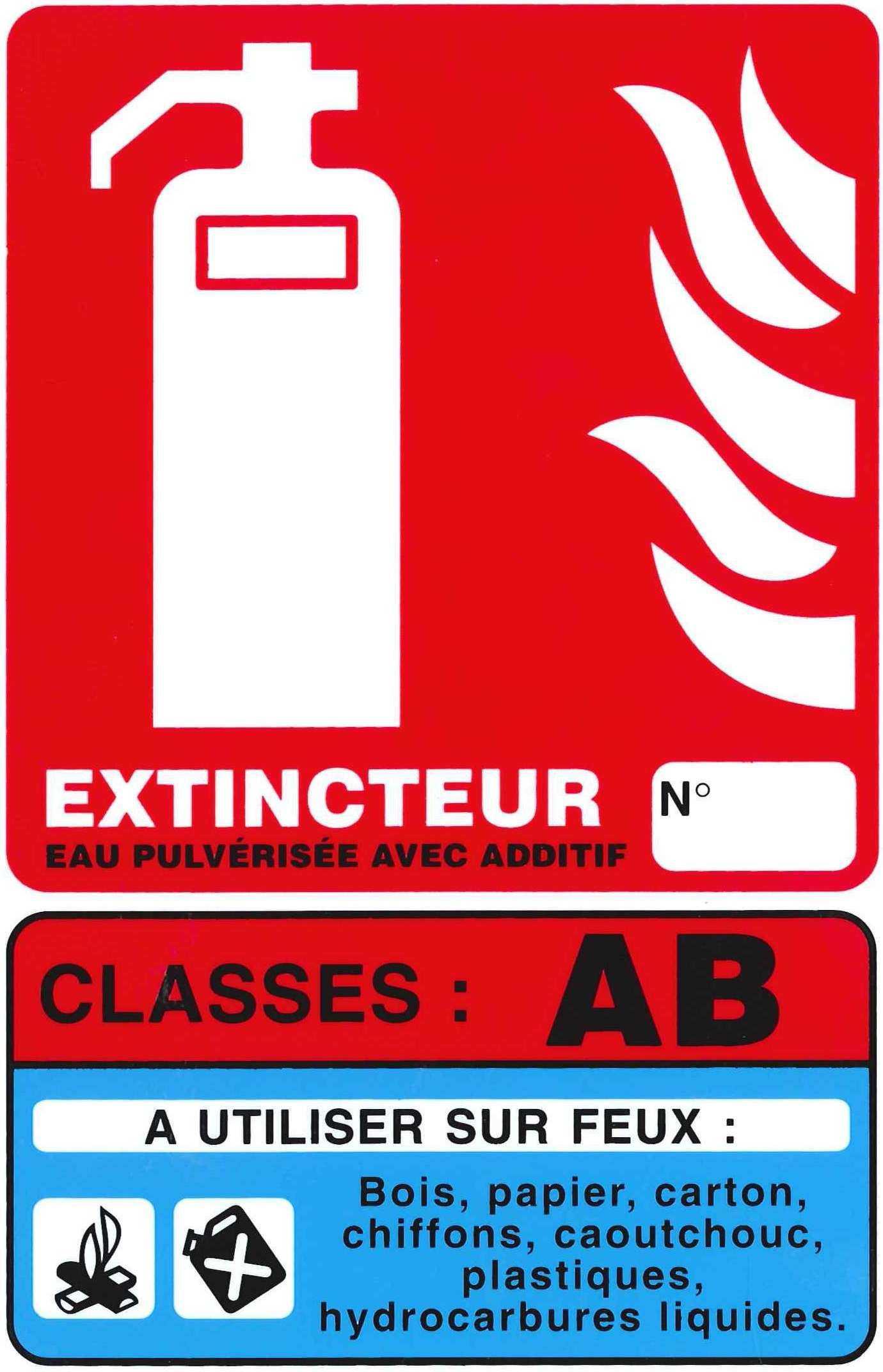 PANNEAUX CLASSES FEU 200X300MM