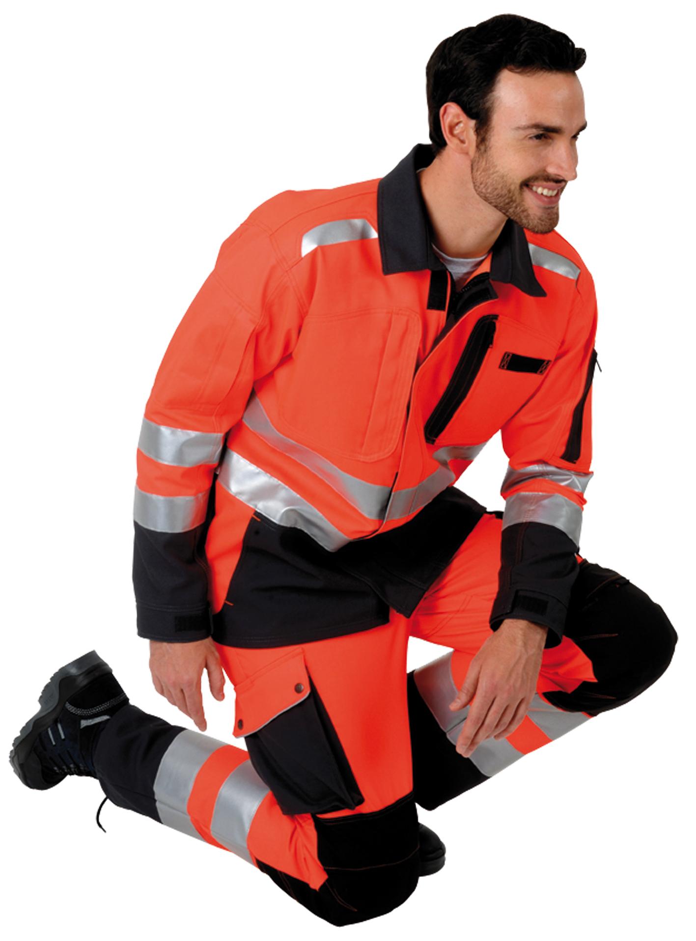 PANTALON HAUTE VISIBILITE POCHES GENOUILLERES JAUNE/VERT TAILLE 36 A 60