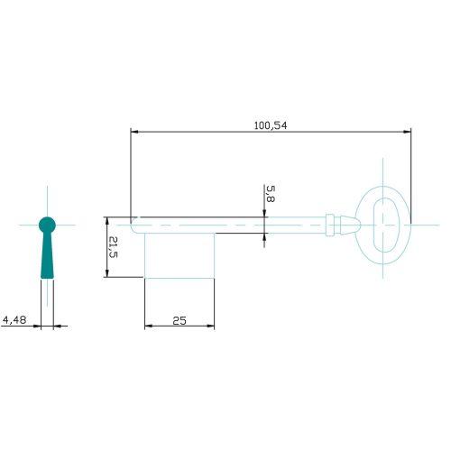 HERACLES LP13 ébauche de clé type LAPERCHE LP13 (sachet de 10)