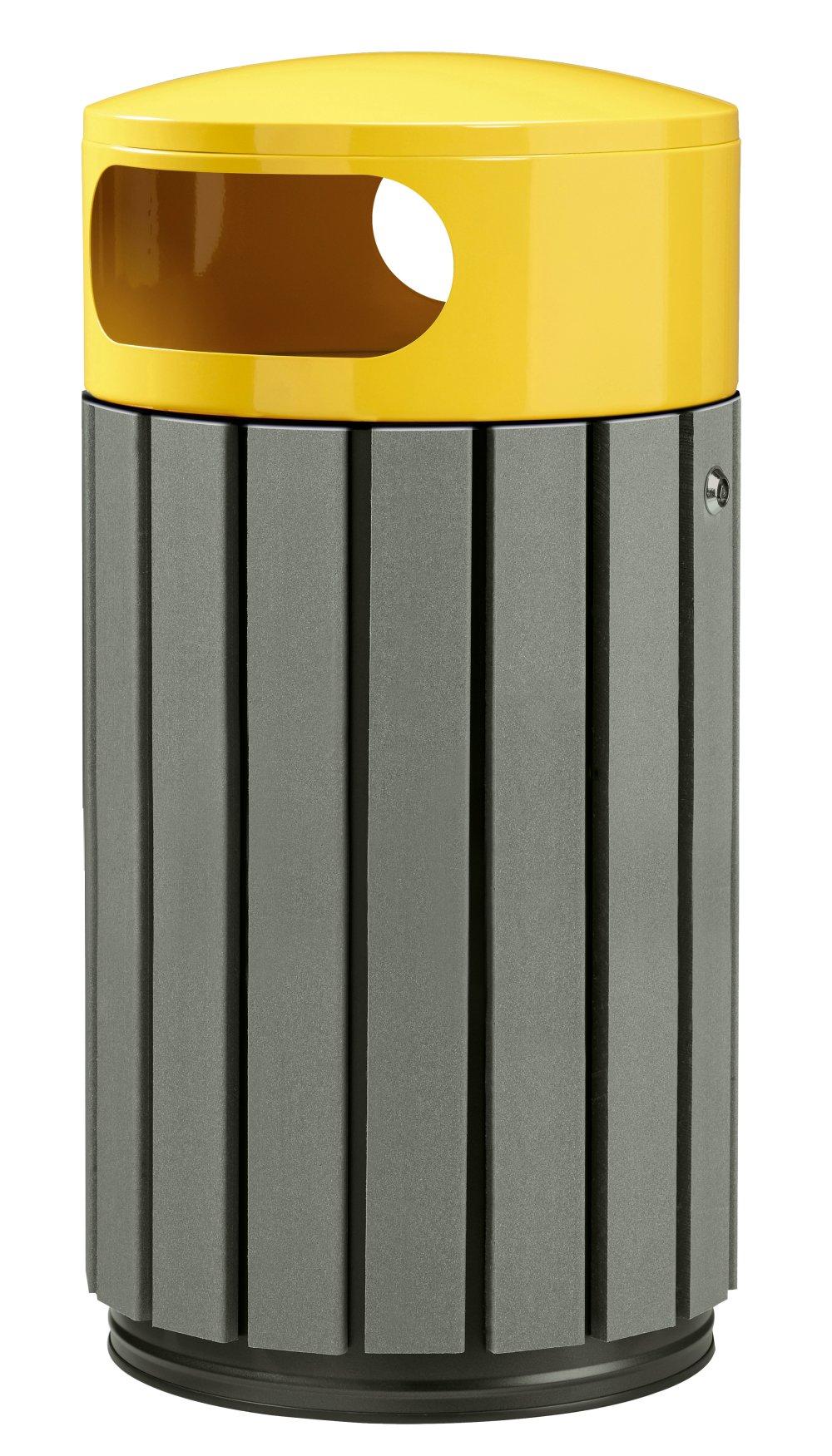 CORBEILLE ZENO COUVERCLE JAUNE COLZA