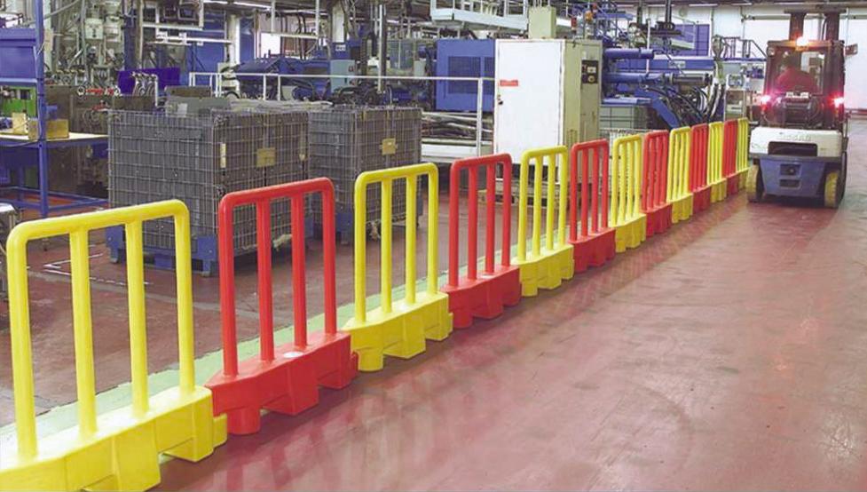 BARRIERE DE SECURITE AMOVIBLE ROUGE