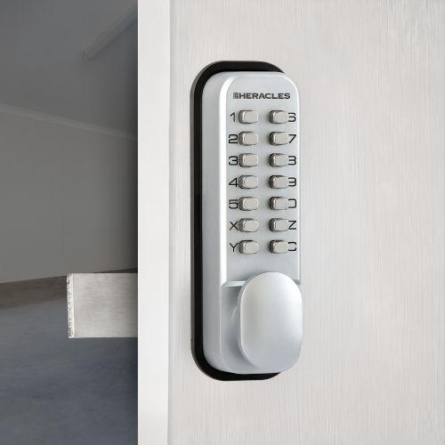 HERACLES HCODE-A verrou à code mécanique en applique pêne dormant réversible HCO