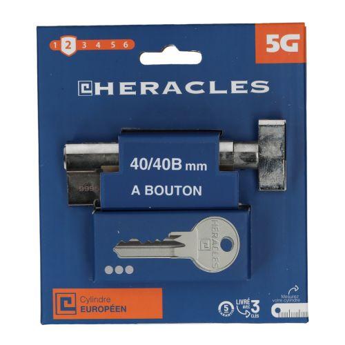 HERACLES ZL-C100011 cylindre à double entrée 5 goupilles 5G 30 x 40 mm laiton ni
