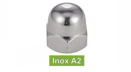 ECROU BORGNE INOX A2 -DIN 1587