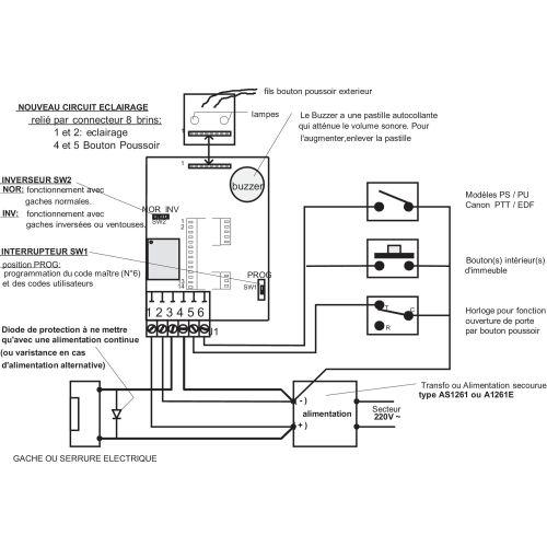 HERACLES PN-PCD288 Portacode rétro-éclairé petit modèle sans trou