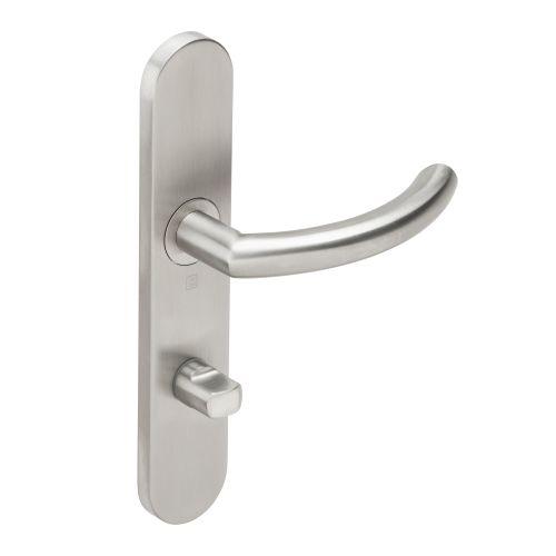 Ensemble double bequille sur plaque JADE série 1094 - Condamnation - inox brossé