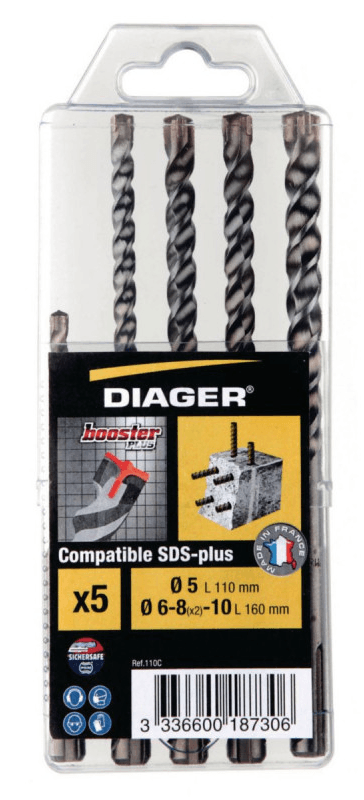 COFFRET 5 FORETS BETON SDS-Plus BOOSTER