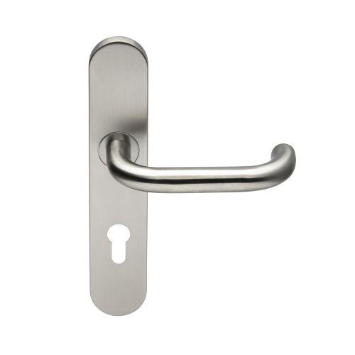 Ensemble double bequille sur plaque JADE série 1294 - Clé I - inox