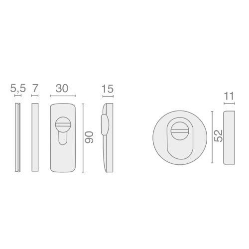 Rosace de sécurité ronde - SALOME SECURITE