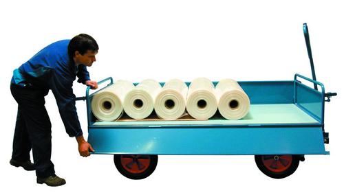 CHARIOT 1 ESSIEU DIRECTEUR 1/2 DOSSIER ET RIDELLES