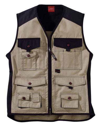 GILET BEIGE/NOIR WORK ATTITUDE