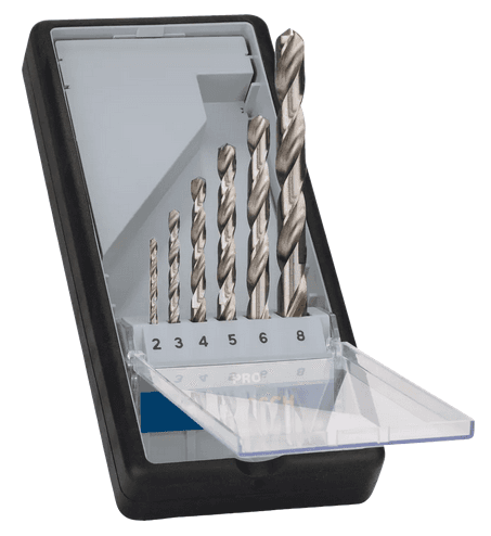 Coffret de 6 forets hélicoïdaux PRO Metal HSS-G