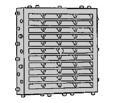 GRILLE CARREE SABLE TYPE 200