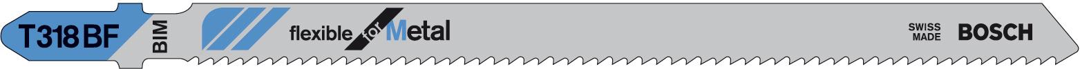 Lames scie sauteuse BIM Flexible Métal 132mm