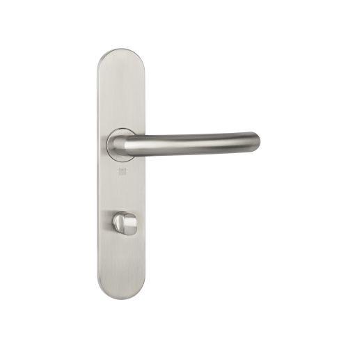 Ensemble double bequille sur plaque JADE série 1094 - Condamnation - inox brossé