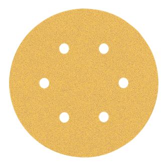 Disques abrasifs Ø150 mm auto-agrippant 6 trous EXPERT C470 (jaune)