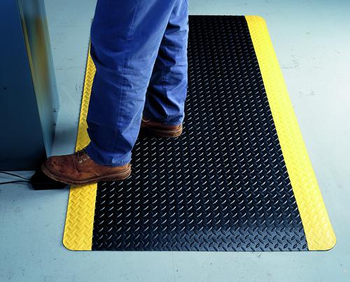 Tapis de sécurité noir/jaune