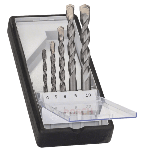 Coffret de 5 forets à béton Robust Line CYL-3