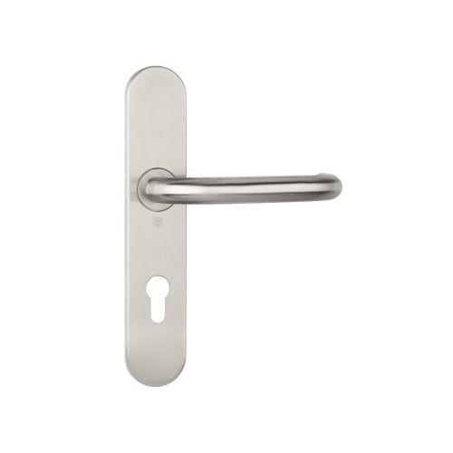 Ensemble double bequille sur plaque JADE série 1294 - Clé I - inox