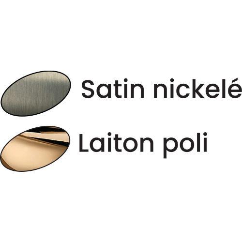 HERACLES B-MORGA-LP02 ensemble sur plaque à condamnation laiton poli MORGAN