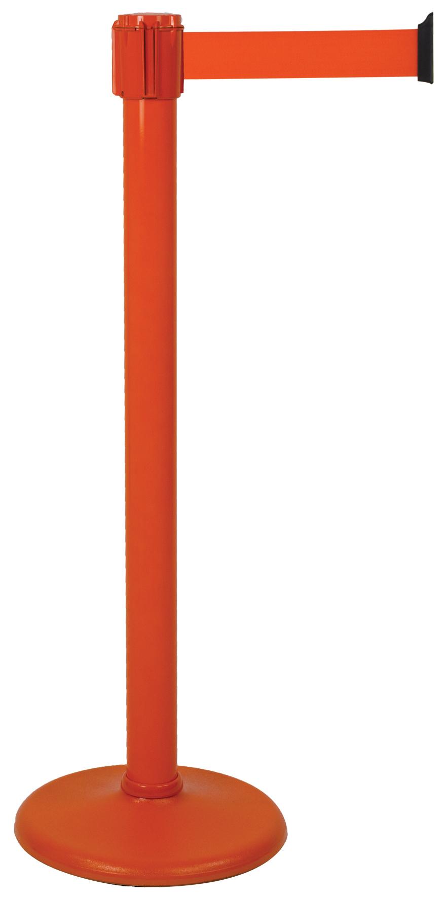 POTEAU AVEC TETE A SANGLE 3M ORANGE