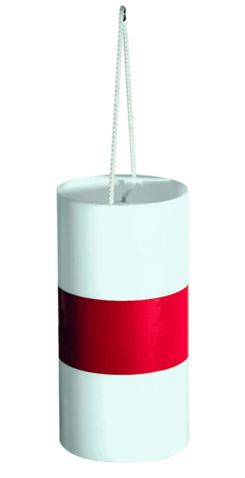 Fardier cylindrique Blanc avec bande rétro rouge - Taliaplast - Modèle 510105