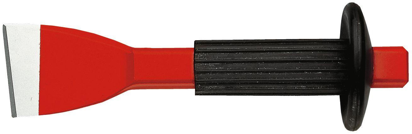Burin extra-plat spatulé avec protection de manche, 60 mm