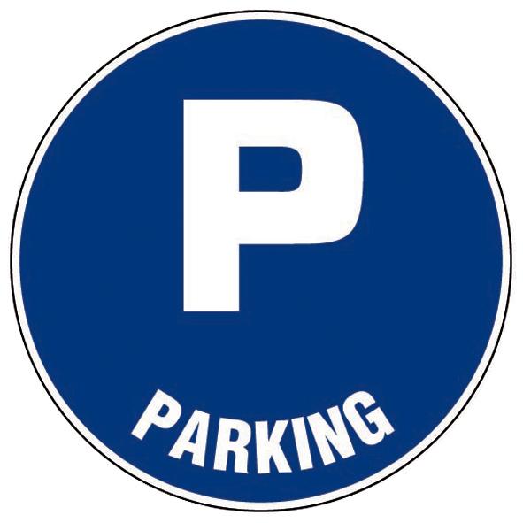 PANNEAU OBLIGATION DIA 300 MM PARKING