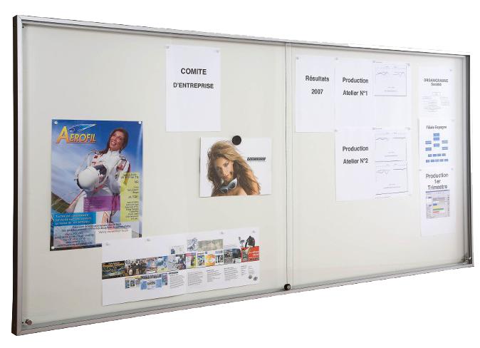 VITRINE D'AFFICHAGE INTERIEUR COULISSANTE 653 X 899