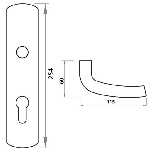 Béquille intérieure pour poignée magnétique - SALOME