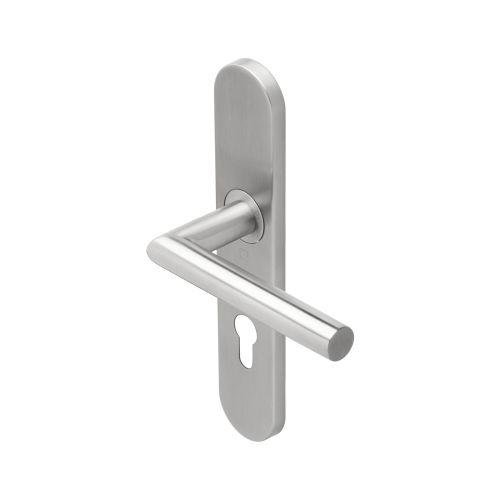 Ensemble double bequille sur plaque JADE série 1394 - Clé I - inox