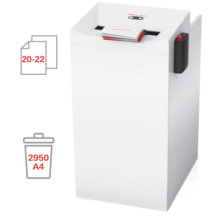 destructeur de documents centralisé Pure 740 max 4,5 x 30 mm HSM