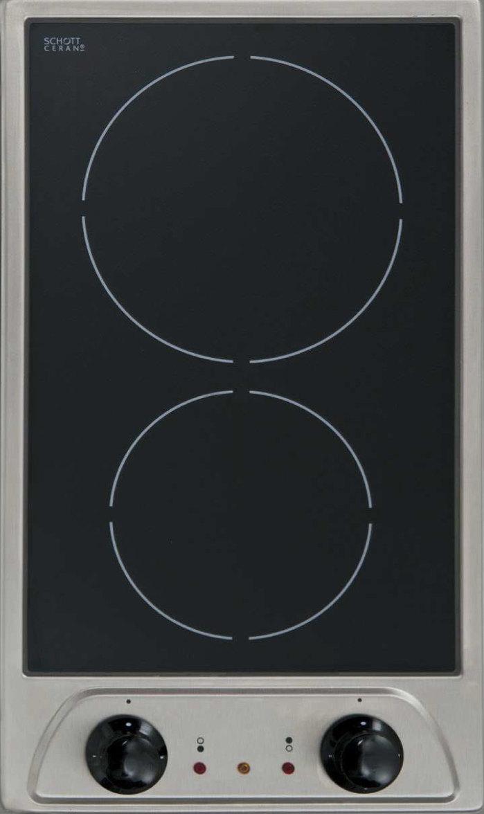 DOMINO INOX VITRO 2 FEUX