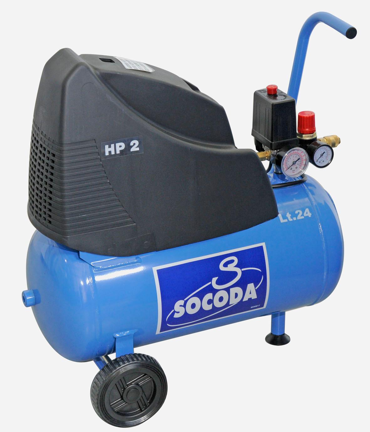 COMPRESSEUR A ENTRAINEMENT DIRECT 14m3/h 24L