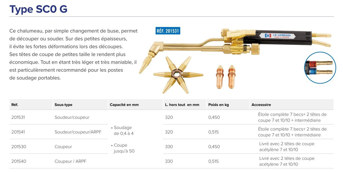 CHALUMEAU COUPEUR SCO G  AVEC