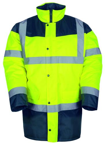 PARKA HAUTE VISIBILITE BLEU/JAUNE TAILLE S A 4XL