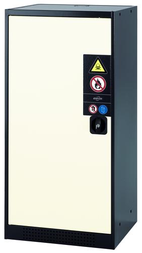 ARMOIRE DE SURETE AVEC RETENTION 1 PORTE 2 ETAGERES 545X520X1105