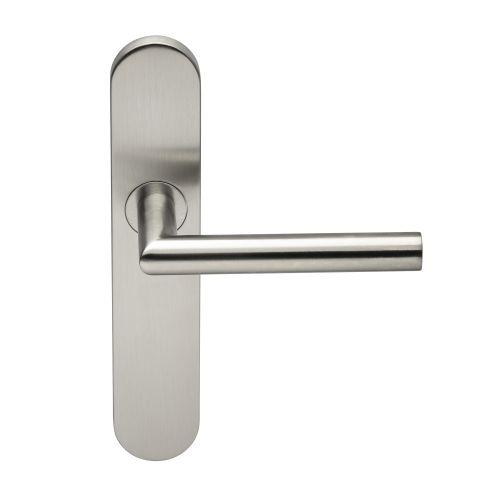 Ensemble double bequille sur plaque JADE série 1394 - Bec de Cane - inox