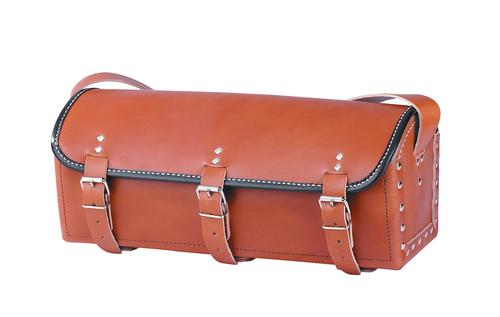 SAC A OUTILS TYPE PLOMBIER EN CUIR VACHETTE PLEINE FLEUR
